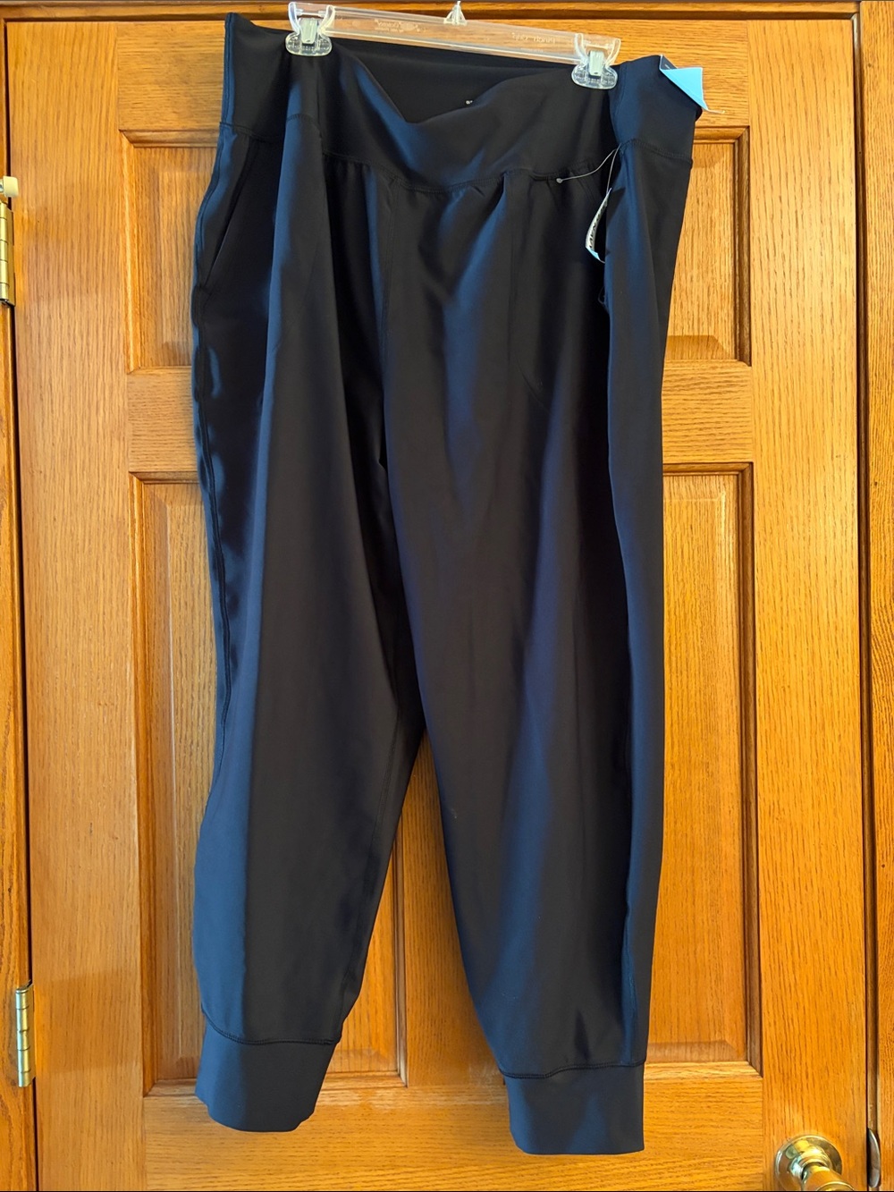 Old Navy Active Powersoft Black High Rise Jogger Pants - front pockets Size 2X